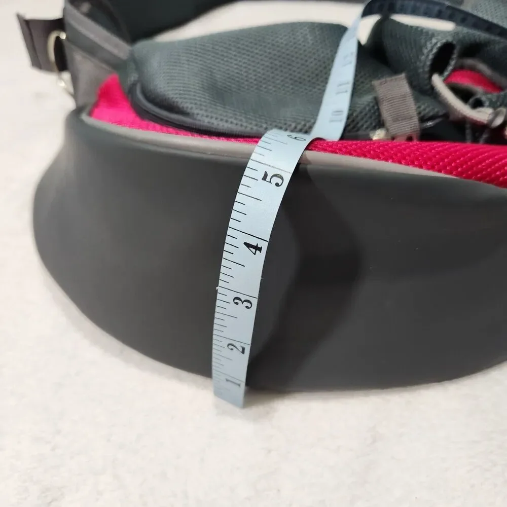 Yudodo Pet Carrier Bag Dog Cat Travel Bag Padded Strap Small Color Pink And Gray